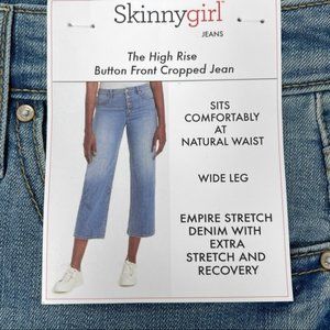 Skinnygirl The High Rise Button Front Cropped Jean